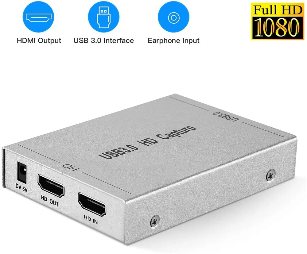 HD 1080P 60FPS USB 3.0 HDMI  ĸó ī, ̺ Ʈ  PS4, ġ, ٵ, Xbox one ȣȯǴ  ġ